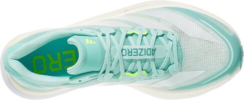 adidas, Womens, Adizero Boston 13 Running Shoes, Semi Flash Aqua/Zero Metallic/Lucid Lemon, 6, B - Medium in Kuwait