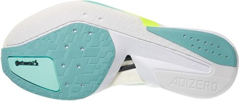 adidas, Womens, Adizero Boston 13 Running Shoes, Semi Flash Aqua/Zero Metallic/Lucid Lemon, 6, B - Medium in Kuwait