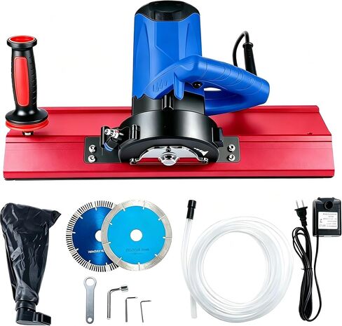 1800W Tile Beveling Tool, 43° Chamfer Machine with 16-Roller Base, Water Cooling & Dust Bag, Edge Bevel Cutter for Porcelain, Ceramic Tile, Marble & Stone in Kuwait
