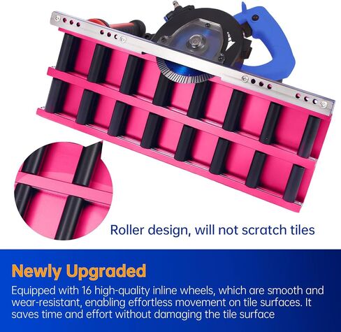 1800W Tile Beveling Tool, 43° Chamfer Machine with 16-Roller Base, Water Cooling & Dust Bag, Edge Bevel Cutter for Porcelain, Ceramic Tile, Marble & Stone in Kuwait