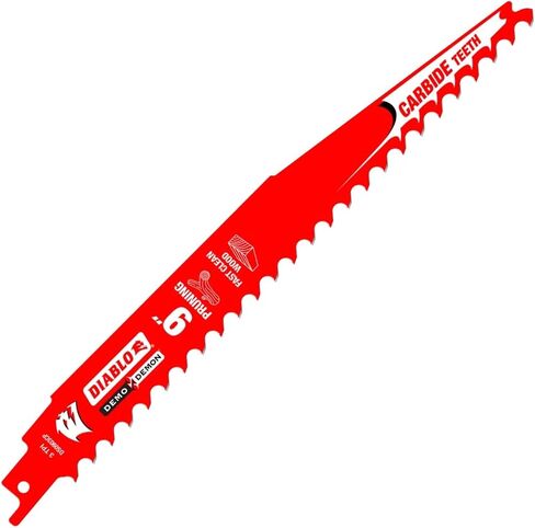 Diablo Demo Demon Carbide Tipped Reciprocating Saw Blades for Pruning and Clean Wood - Carbide Tooth Design - 9" Length, 3 TPI, 3-Pack - DS0903CP3 in Kuwait