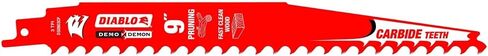 Diablo Demo Demon Carbide Tipped Reciprocating Saw Blades for Pruning and Clean Wood - Carbide Tooth Design - 9" Length, 3 TPI, 3-Pack - DS0903CP3 in Kuwait