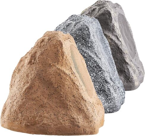 OSD 6.5" Brown High Fidelity Outdoor Rock Speaker 150W Weather Resistant Passive Stereo Pair RS670 in Saudi Arabia
