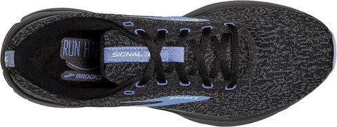 Brooks Women's Signal 3 Running Shoe - Ebony/Black/Purple Impression - 9 Medium in Kuwait