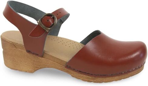 Sanita Women's Sansi Clog Brown Leather 38 in Kuwait