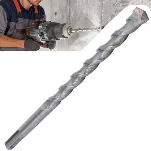 2-Piece Rotary Hammer Drill Bit Set, Carbide, 14mm Diameter, SDS Shank, 200mm Length, for Concrete and Masonry in Kuwait