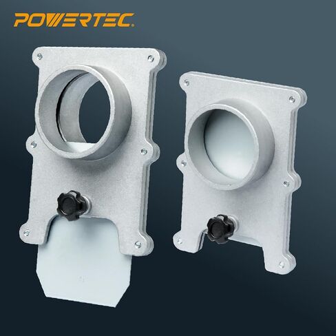 POWERTEC 70134-P2V 2-1/2-Inch Aluminum Blast Gate for Dust Collector, Dust Collection Fittings - 2 PK in Kuwait