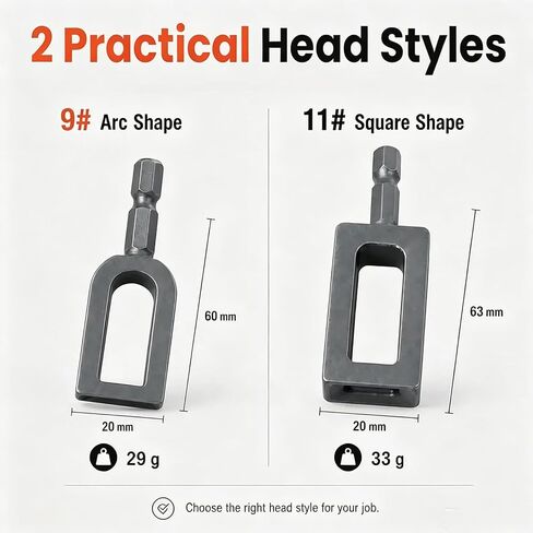 2PCS Wire Twister Tool for Drill, Heavy Duty Electric Drill Wire Twisting Tool with 1/4" Hex Shank, Alloy Steel Fence Twister for Rebar Tying, Farm Repair & Construction in Kuwait