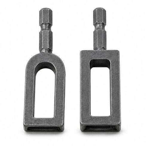 Wire Twister Tool for Drill, Heavy Duty Electric Wire Twisting Tool with 1/4" Hex Shank, Steel Wire Twister Drill Attachment for Fencing, Rebar Tying, Electrical Wire and Cable Twisting, 2pcs in Kuwait