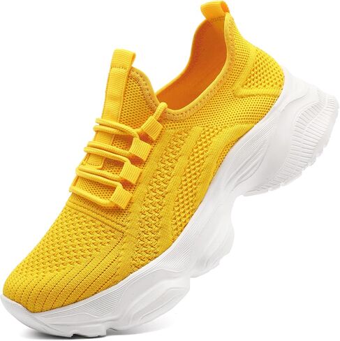 Womens Sneakers Tennis Running Shoes Chunky Platform Shoes for Women | Non Slip丨Fashion丨Walking丨Gym Sports Athletic丨Casual Work丨Slip On丨Comfortable丨Breathable丨Lightweight in Kuwait