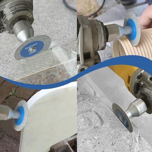 Diamond Mini Glass Cutting Disc,5pcs 2" Saw Blade Carving Disc for Glass | BeQell 50mm Glass Saw Blade Mini Carving Disc for Glass Jade Crystal Ceramic Tile in Kuwait