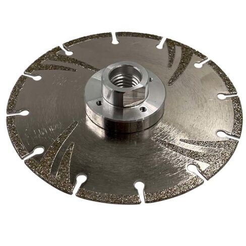 5" Sintered Diamond Saw Blade for Concrete, Masonry and Asphalt, 5/8"-11 | Wet or Dry, #30/40 Grit, 4mm Segment Height, 5/8"-11 Threaded Arbor in Kuwait