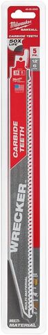 Milwaukee Electric - 12IN 6 TPI Wrecker SAWZALL Blade 5 PK in Kuwait