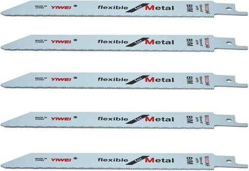 Toolman Reciprocating Saw Blades Universal Fit 6" for Metal, Aluminum, PP Pipe, ABS S922AF in Kuwait