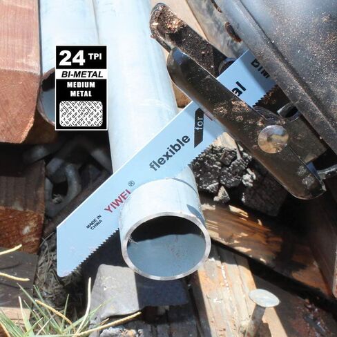Toolman Reciprocating Saw Blades Universal Fit 6" for Metal, Aluminum, PP Pipe, ABS S922AF in Kuwait