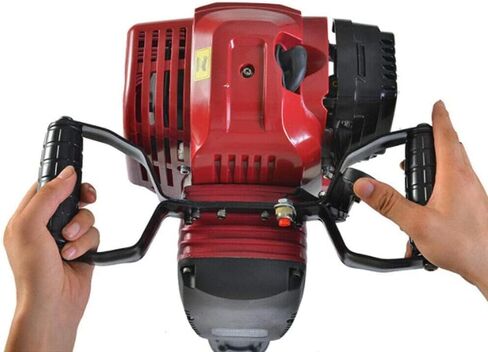 Gas Jack Hammer 2 Stroke Petrol Demolition Hammer 52cc Gasoline Concrete Breaker One Man Earth Drill with Point and Flat Chisel, Punch Single Cylinder, Air Cooling in Kuwait