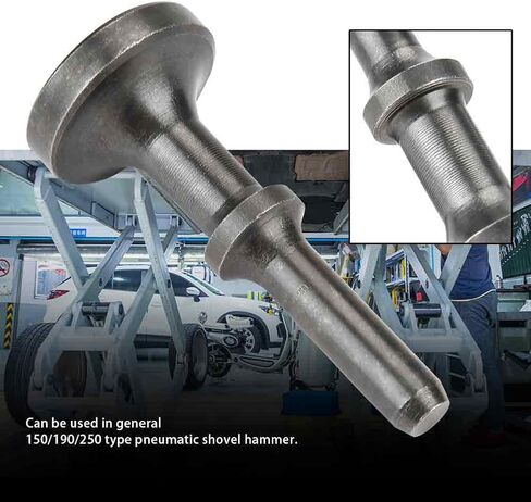Joyzan Smoothing Air Hammer, Smooth Pneumatic Chisel Drill Bit Tool 80mm | Extended Length Shank Chrome Molybdenum Steel Drifts Impact Heavy Duty Rivet Set Tire Repair Automotive Metal in Kuwait
