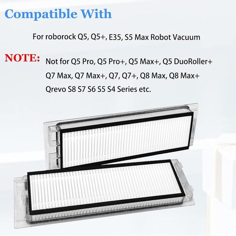 Filter for Roborock Q5 Q5+ E35 S5 Max Robot Vacuum Cleaner Replacement Part in Kuwait