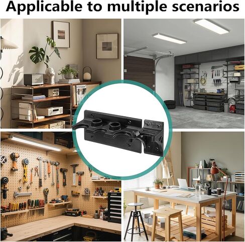 Wall Mount Holder with Accessory Rack Compatible with DeWalt Stick Vacuum DCV501HB | Wall Mount Bracket for DCV501HB Stick Vacuum | Quick Access Storage for Cordless Hand Vacuum (Black) in Kuwait