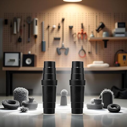 2Pcs Black Vacuum Cleaner Hose Adapter Easy To Use Vacuum Cleaner Conversion Vacuum Hose Reducers ABS Material Hose Coupler Universal Vacuum Hose Reducer，Vacuum Parts and Accessories，Vacuum Hoses in Kuwait