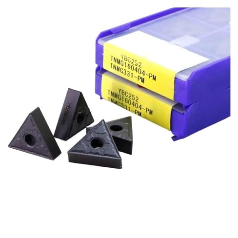 Indexable Lathe Carbide Insert 10PCS TNMG160404 YBC252 External Turning Tools Hard Alloy Lathe Cutter Tool for Steel in Kuwait