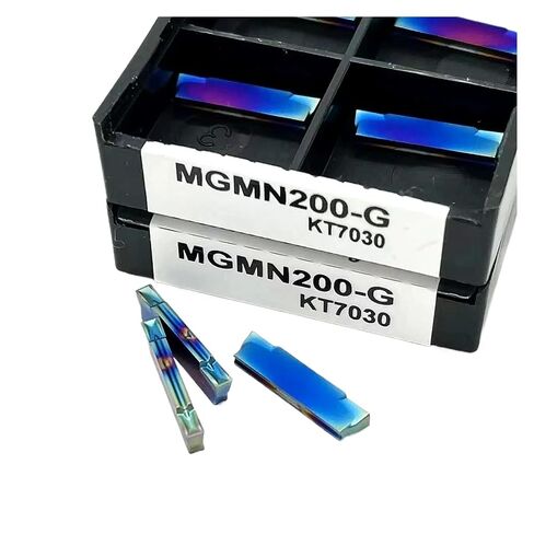 Indexable Lathe Carbide Insert 10PCS MGMN200-G KT7030 H01 Hard Alloy Thread Turning Tool External Grooving Holder(MGMN200-G KT7030) in Kuwait
