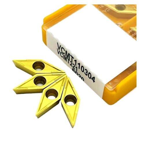 Indexable Lathe Carbide Insert 10PCS VCMT110304 15TF 6020 735 Hard Alloy Turning Tool and Milling Suitable for Stainless Steel(VCMT110304 15TF) in Kuwait