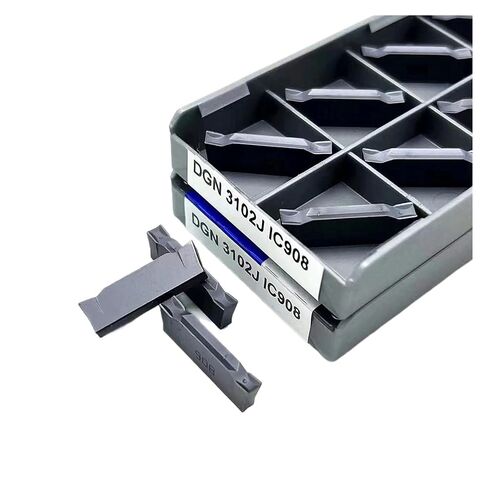 Indexable Lathe Carbide Insert 10PCS DGN3102C DGN3102J IC908 Grooving Hard Alloy Cutting Tool Turning Parting and Tools(DGN3102J IC908) in Kuwait