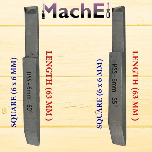 MachEl Double End Internal External Threading HSS Tool Set for Lathe Machine (6 x 6 MM Shank) in Kuwait