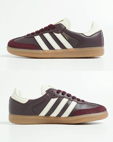 adidas Samba Og Woman Maroon Crewht Gold (5 Men/6 Women) in Kuwait