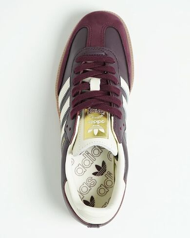 adidas Samba Og Woman Maroon Crewht Gold (5 Men/6 Women) in Kuwait