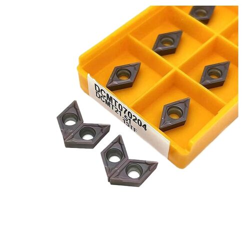 Indexable Lathe Carbide Insert 10PCS DCMT070204 15TF 735 6020 Hard Alloy Internal Turning Tool Metal Lathe Tools Cutting(DCMT070204 15TF) in Kuwait