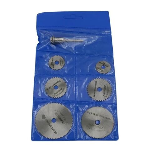 7Pcs High Speed Rotary Saw Blade Set with 3.2mm Mandrel, Cutting Discs for Wood, Metal & Plastic (22-50mm) in Saudi Arabia