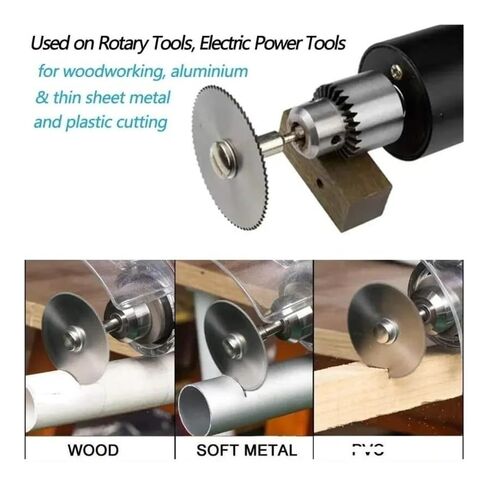 7Pcs High Speed Rotary Saw Blade Set with 3.2mm Mandrel, Cutting Discs for Wood, Metal & Plastic (22-50mm) in Saudi Arabia
