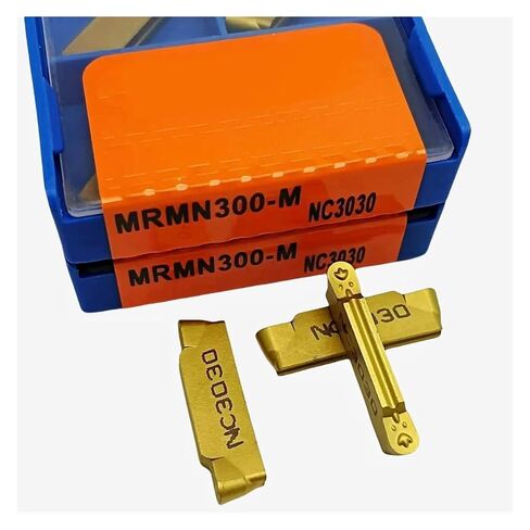 Indexable Lathe Carbide Insert 10PCS MRMN300 MRMN400 NC3030 PC9030 Cut Off Turning Tool Hard Alloy Lathe Grooving Parts(MRMN400 NC3030) in Kuwait