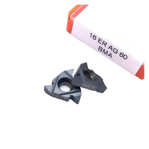 Indexable Lathe Carbide Insert 10PCS 16ERAG60 16ERA60 16ERAG55 16ERA55 Threaded Hard Alloy Blade Lathe Turning Tool(16ER A60) in Kuwait