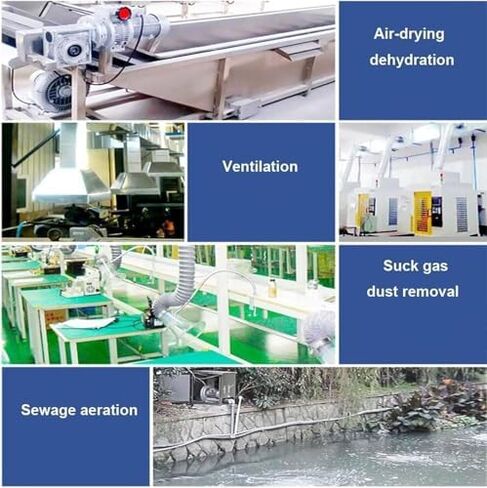 Regenerative Blower High-Pressure Vortex Ring Phase Blower Industrial Vacuum Pump,Electric Fish Pond Ring Blower - 110V/220V Regenerative Air Pump, 120W-1100W for Sewage Aeration & Aquarium in Kuwait