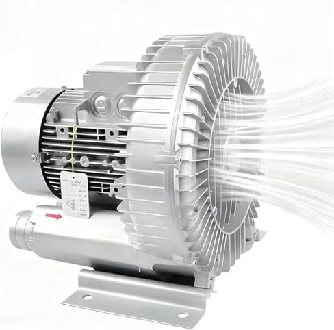 Regenerative Blower High-Pressure Vortex Ring Phase Blower Industrial Vacuum Pump,High-Pressure Vortex Blower, Side Channel Blower 750W, Single Phase Air Blowing & Suction for Sewage Aeratio in Kuwait