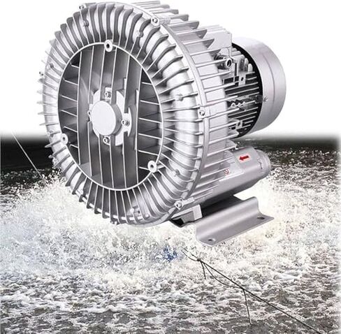 Regenerative Blower High-Pressure Vortex Ring Phase Blower Industrial Vacuum Pump,Regenerative Vortex Ring Blower High-Pressure 380V Three-Phase 250W-1500W for Sewage Aeration and Aquariums, in Kuwait
