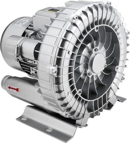Regenerative Blower High-Pressure Vortex Ring Phase Blower Industrial Vacuum Pump,High Pressure Regenerative Blower for Aquariums & Fish Ponds, 0.16HP-2.01HP Industrial Vacuum Pump, Vortex B in Kuwait