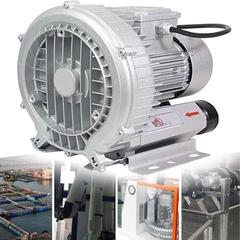 Regenerative Blower High-Pressure Vortex Ring Phase Blower Industrial Vacuum Pump,Vortex Ring Blower, High-Pressure 120W-1100W Regenerative Blower, Low Noise, High Air Volume for Air Blowing in Kuwait