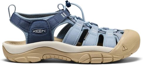KEEN Women's Newport H2 Closed Toe Water Sandals, Faded Denim/Vintage Indigo, 10 in Kuwait