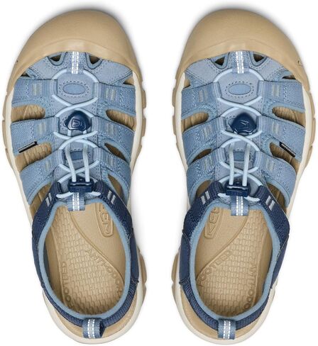 KEEN Women's Newport H2 Closed Toe Water Sandals, Faded Denim/Vintage Indigo, 10 in Kuwait