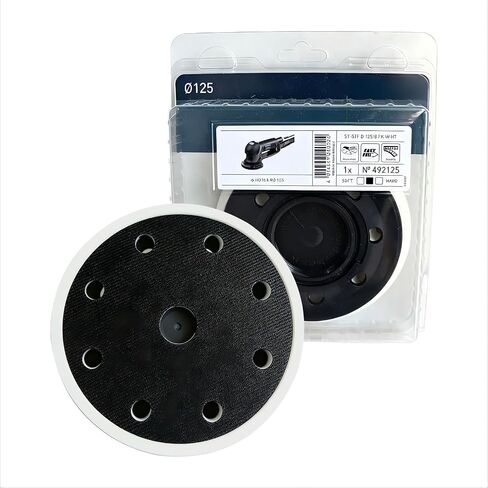 492125 ST D125-FX-W Sanding Pad Soft 125mm RO125 FEQ StickFix Sanding Pad Replacement for Festool 492125 in Kuwait