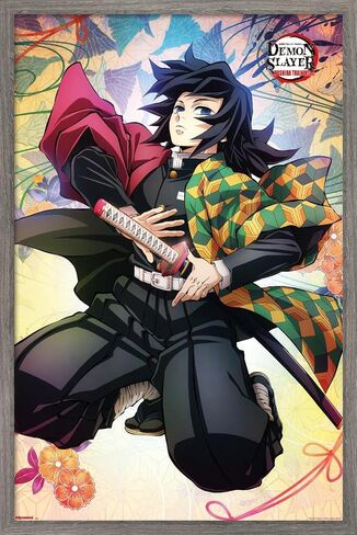 Demon Slayer: Hashira Training - Giyu Wall Poster, 34L" x 22.4W", Premium Unframed Version in Saudi Arabia