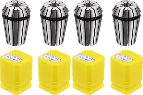 uxcell ER20 Spring Collet, 1/4" Chuck for CNC Engraving Machine Lathe Milling 4pcs in Kuwait