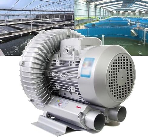 Regenerative Blower High-Pressure Vortex Ring Phase Blower Industrial Vacuum Pump,Vortex Ring Blower for Fish Ponds & Aquariums - 220V Regenerative Air Pump for Hydroponics, Septic Tank Aera in Kuwait