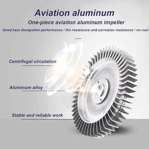 Regenerative Blower High-Pressure Vortex Ring Phase Blower Industrial Vacuum Pump,Vortex Ring Blower for Fish Ponds & Aquariums - 220V Regenerative Air Pump for Hydroponics, Septic Tank Aera in Kuwait