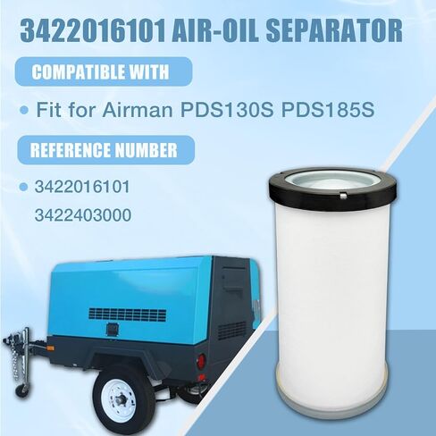 Air/Oil Separator Filter 3422016101 Fit for Airman Series PDS130S PDS185S Air Compressors in Kuwait