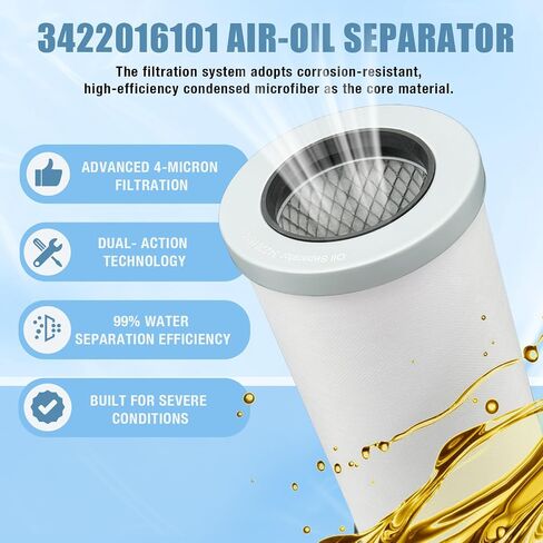 Air/Oil Separator Filter 3422016101 Fit for Airman Series PDS130S PDS185S Air Compressors in Kuwait